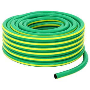 vidaXL Sodo žarna 5 sluoksnių Žalia ir geltona 1 / 2'' 10 m PVC
