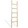 vidaXL Kabykla rank&scaron;luosčiams su 5 laipteliais, bambukas,150 cm