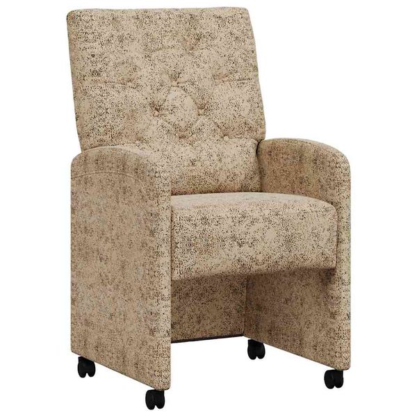 vidaXL Valgomojo Kėdės su Ratukais su ratais 2 pcs &Scaron;viesiai pilka