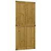 vidaXL Tvarto durys Corona Medaus Ruda 90 x 210 cm
