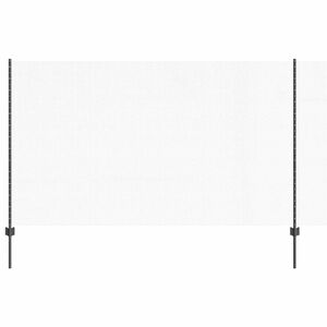 vidaXL Hexagonal Fence with Post 10 x 1,4 m PVC dengtas plienas Pilka