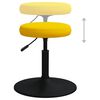 vidaXL Valgomojo kėdės, 2vnt., garstyčių geltonos spalvos, aksomas