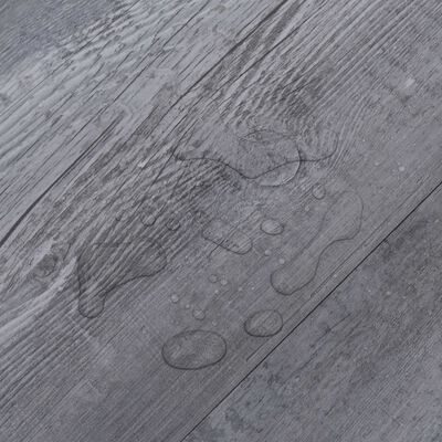 vidaXL Grindų plokštės, matinės medienos pilkos, PVC, 2,51m², 2mm