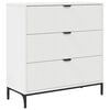 vidaXL Kabalas Balta 79,5 x 33 x 82 cm Apdirbta mediena