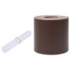 vidaXL Privatumo suteikianti sodo pertvara, ruda, 70x0,19m, PVC