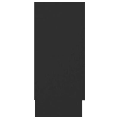 vidaXL Šoninė spintelė, juodos spalvos, 120x30,5x70cm, MDP