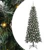 vidaXL Dirbtinė Kalėdų eglutė Žalia 210 cm PVC, plastikas ir plienas