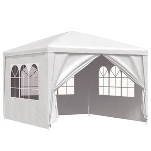 vidaXL Proginė palapinė, 3x3m, balta