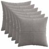 vidaXL Pagalvėlės užvalkalas 6 pcs ALMELO &Scaron;viesiai pilka 30 x 30 cm