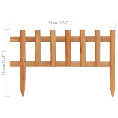 vidaXL Vejos pertvaros, 10vnt., 4,4m, eglės mediena