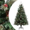 vidaXL Kalėdų eglutė su pu&scaron;ies kankorėžiais, žalia, 150cm, PVC ir PE