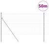 vidaXL Tvorelės stulpas Sidabro 50 x 1,2 m (36 mm tinklelis) Plienas