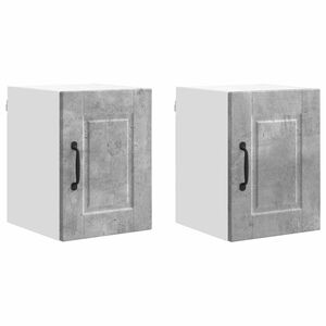 vidaXL Sieninė spintelė PORTO 2 pcs Betono pilka 30 x 31 x 40 cm