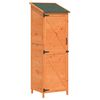 vidaXL Sodo Sandėlys Ruda 59,5 x 56 x 176,5 cm Apdirbta mediena
