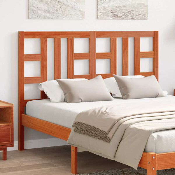 vidaXL Galvūgalis, va&scaron;ko rudos spalvos, 135cm, pu&scaron;ies medienos masyvas