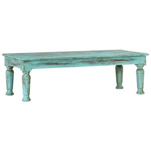 vidaXL Kavos staliukas, 110x50x34cm, perdirbtos medienos masyvas