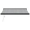 vidaXL I&scaron;traukiama markizė, antracito/balta, 3x2,5m, audinys/aliuminis