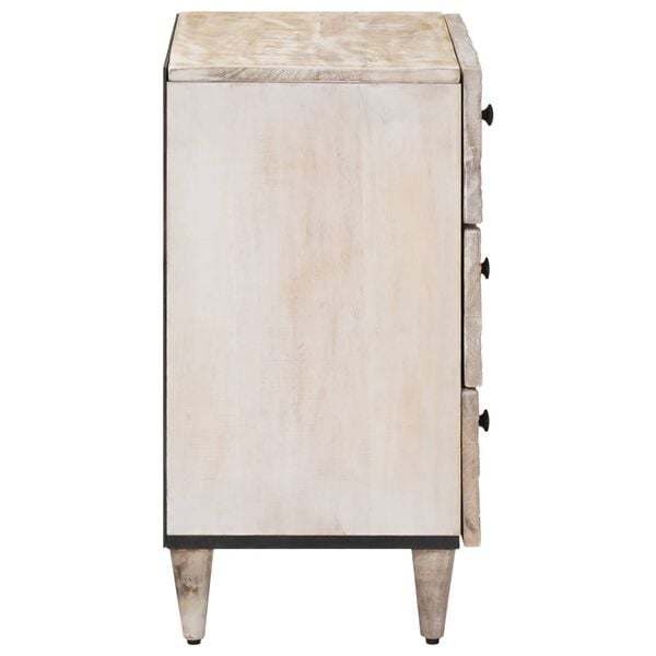 vidaXL Lovos spintelė Balta 50 x 33 x 60 cm Kietas mango medis