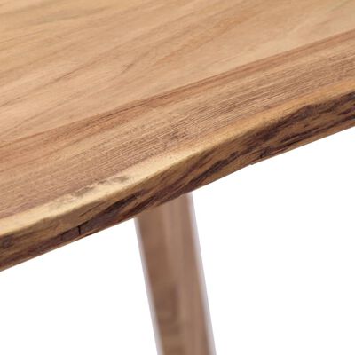 vidaXL Valgomojo stalas, 140x80x76cm, akacijos medienos masyvas
