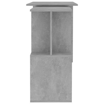 vidaXL Kampinis rašomasis stalas, betono, 200x50x76cm, mediena