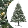 vidaXL Dirbtinė Kalėdų eglutė Žalia 210 cm PVC, plastikas ir plienas