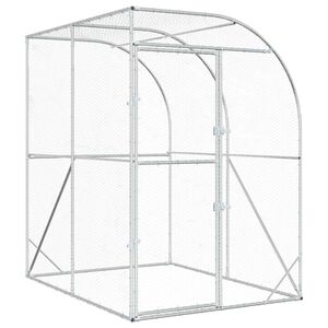 vidaXL Vi&scaron;tų būdas Sidabrinė 200 x 200 x 215 cm Galvanizuotas plienas