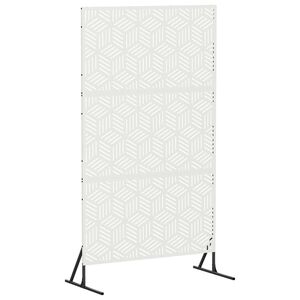 vidaXL Privatumo žaliuzės 100 x 50 x 180 cm Plienas Balta
