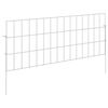 vidaXL Sodo tvora su kuoliukais 12 vnt. 75 x 30 cm Sidabrinė