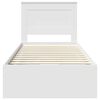 vidaXL Lovos rėmas su stalčių Balta 90 x 200 cm Inžinerinė mediena