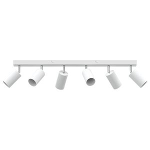 vidaXL Lubų prožektorius su prožektoriais Balta 73 x 6 x 16 cm Metalas