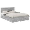 vidaXL Lovos rėmas Pilka Sonoma 140 x 190 cm Apdirbta mediena