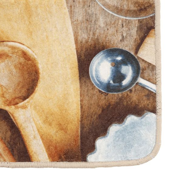 vidaXL Virtuvės kilimas, įvairių spalvų, 60x180cm, plaunamas