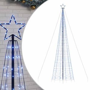 vidaXL LED Kalėdų eglutė su smaigaliais 1534 LED Mėlyna 500 cm