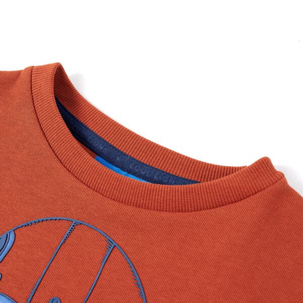 Vaiki&scaron;kas sportinis megztinis, &scaron;viesios rūdžių spalvos, 104 dydžio