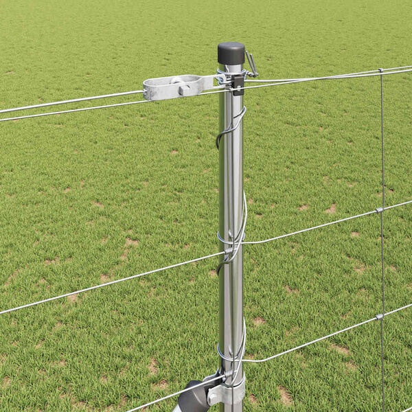 vidaXL Tvorelės stulpas Cinkuotas 50 x 1,5 m Plienas