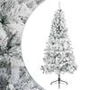 vidaXL Dirbtinė Kalėdų eglutė 240 cm PVC ir Plienas Žalia ir balta