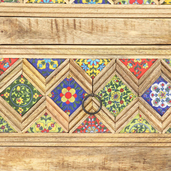 vidaXL Naktinė spintelė, 40x30x50cm, mango medienos masyvas