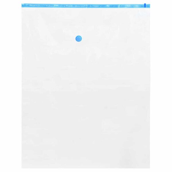 vidaXL Saugojimo maišeliai 10 pcs Skaidrūs ir mėlyni 100 x 80 cm