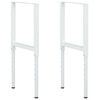 vidaXL Darbastalio rėmai, 2vnt., pilki, 55x(69-95,5)cm, metalas