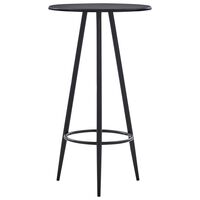 vidaXL Baro stalas, juodos spalvos, 60x107,5cm, MDF