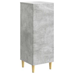 vidaXL Kabalas Betono pilka 33 x 34,5 x 90 cm Apdirbta mediena