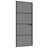 vidaXL Vidaus durys 83 x 201,5 cm Grūdintas stiklas ir aliuminis