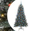 vidaXL Dirbtinė Kalėdų eglutė Žalia 180 cm PVC, plastikas ir plienas