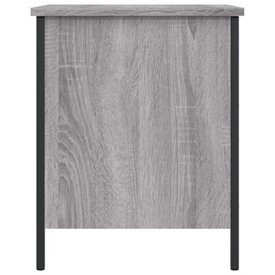 vidaXL Suoliukas-daiktadėžė, pilkas, 40x42,5x50cm, apdirbta mediena