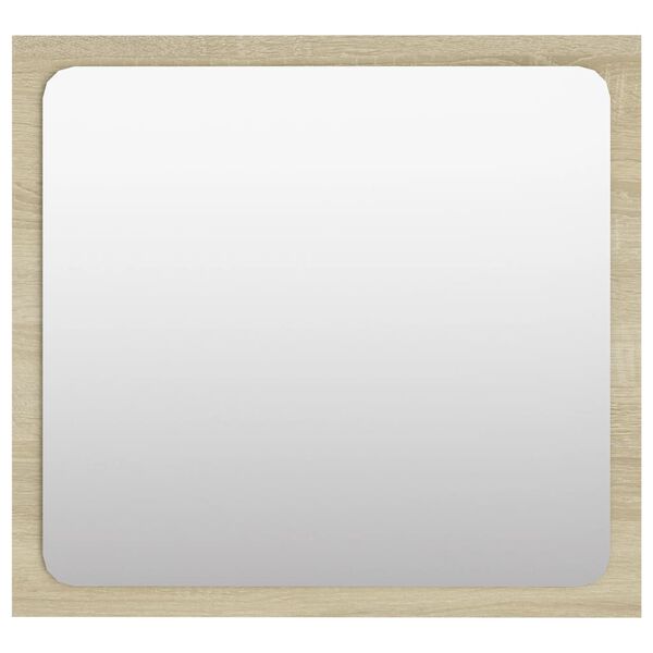 vidaXL Vonios kambario veidrodis, ąžuolo spalvos, 40x1,5x37cm, MDP