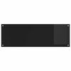 vidaXL Virtuvės užpakalinė plok&scaron;tė Juoda 120 x 40 x 0,6 cm