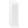 vidaXL Spintelės durelės, 4vnt., baltos, 99x29,5cm, žaliuzių dizaino