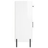 vidaXL &Scaron;oninė spintelė, balta, 69,5x34x90cm, apdirbta mediena, blizgi