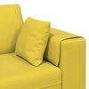 vidaXL Sofa su pagalve Geltona 250 x 77 x 76 cm Aksomas