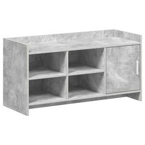 vidaXL Batu skrynia Betono pilka 100 x 39,5 x 51 cm Apdirbta mediena